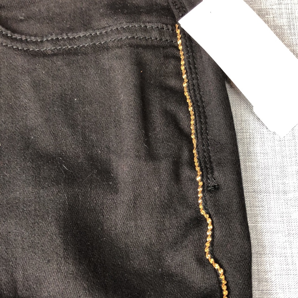 10P 14P Style & Co. Black Chain Detail Skinny Jean - Picture 5 of 7
